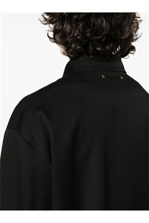 Black virgin wool shirt jacket GOLDEN GOOSE | GMP01880P00096590100
